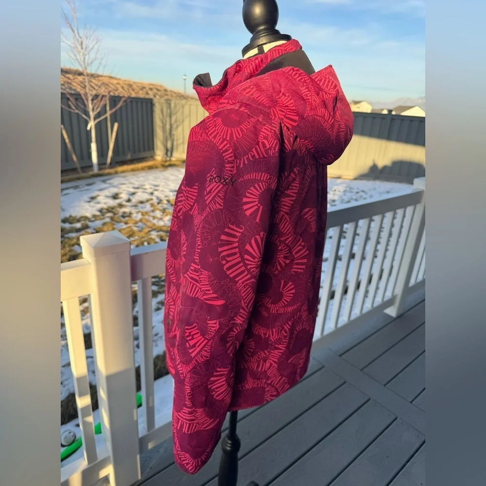 Roxy Jetty Girls Ski & Snowboard Jacket Size 14/16 Waterproof Hooded Winter Coat
